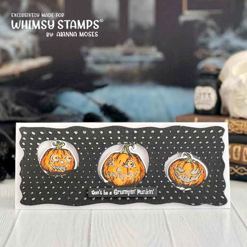 **NEW Grumpin Punkins Clear Stamps - Whimsy Stamps