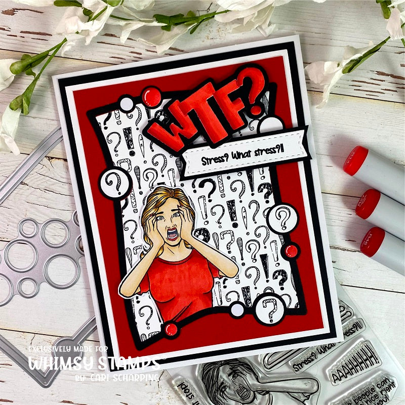 WTF? Word and Shadow Die Set - Whimsy Stamps