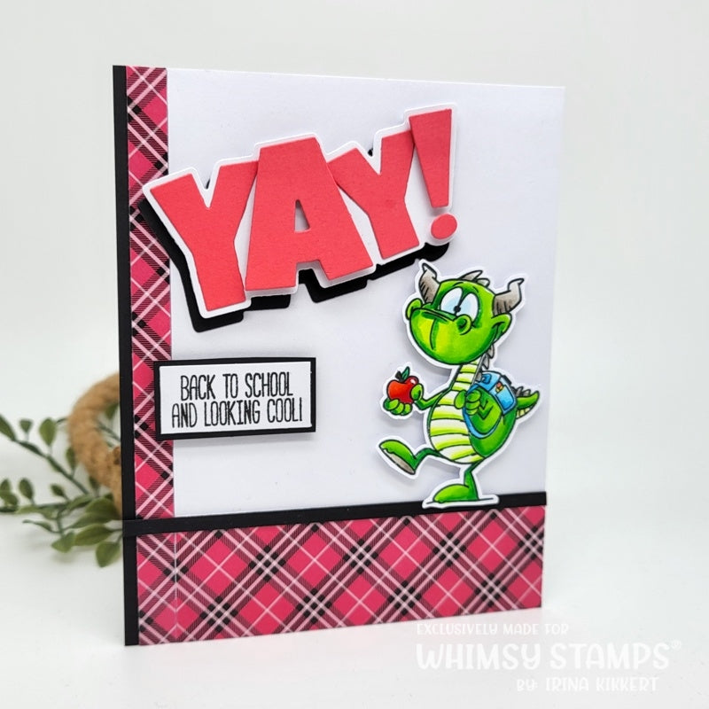 **NEW Yay Word and Shadow Die Set - Whimsy Stamps