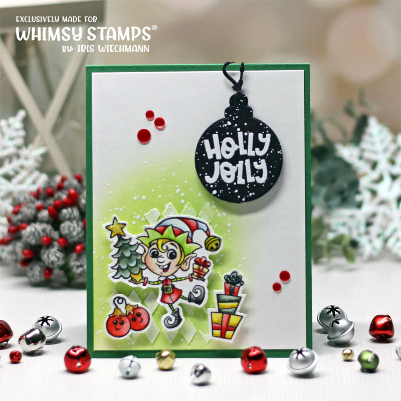 **NEW Holly Jolly Elves Clear Stamps - Whimsy Stamps