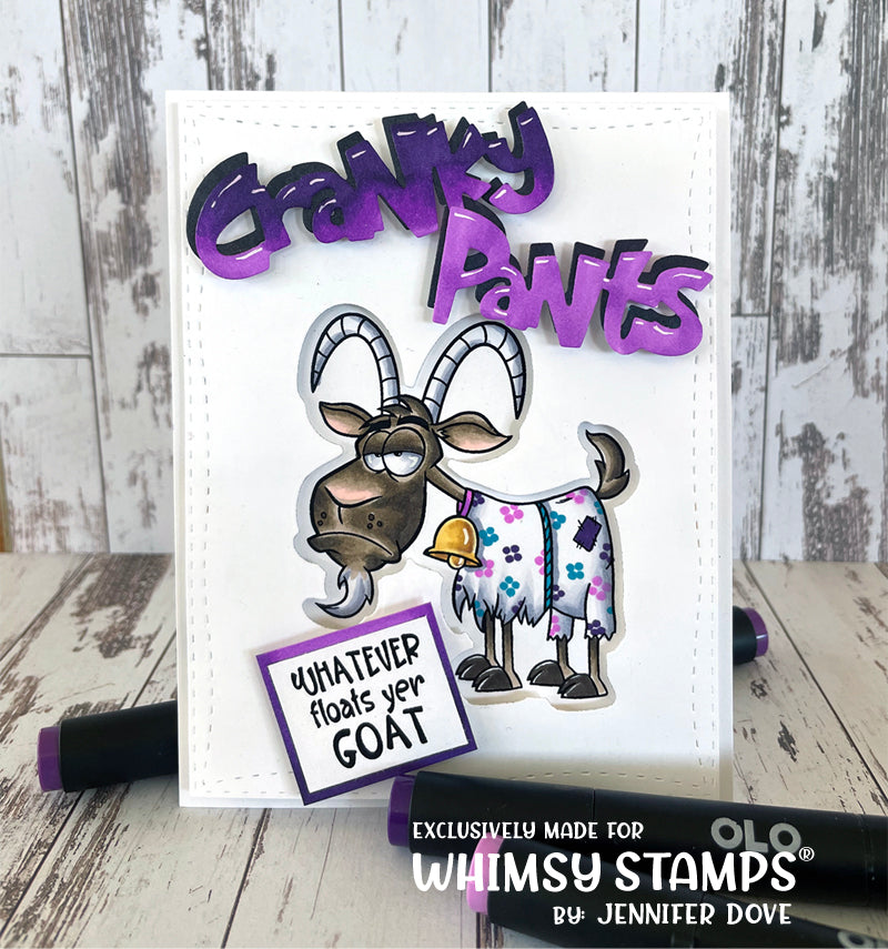 **NEW Cranky Pants Word Die - Whimsy Stamps