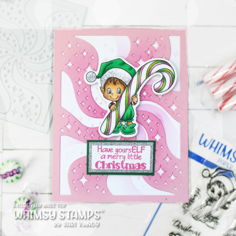 **NEW Elves on Christmas Clear Stamps - Whimsy Stamps