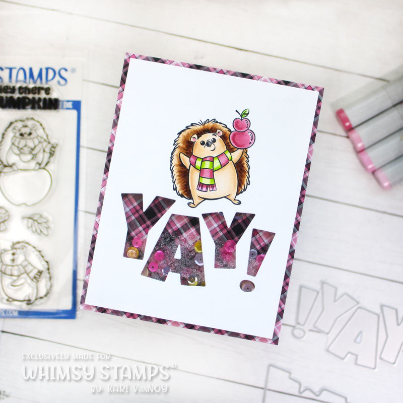 **NEW Yay Word and Shadow Die Set - Whimsy Stamps