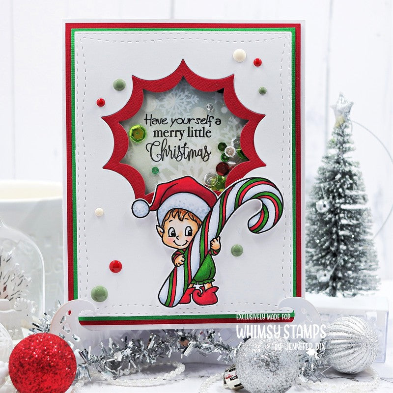 **NEW Elves on Christmas Clear Stamps - Whimsy Stamps