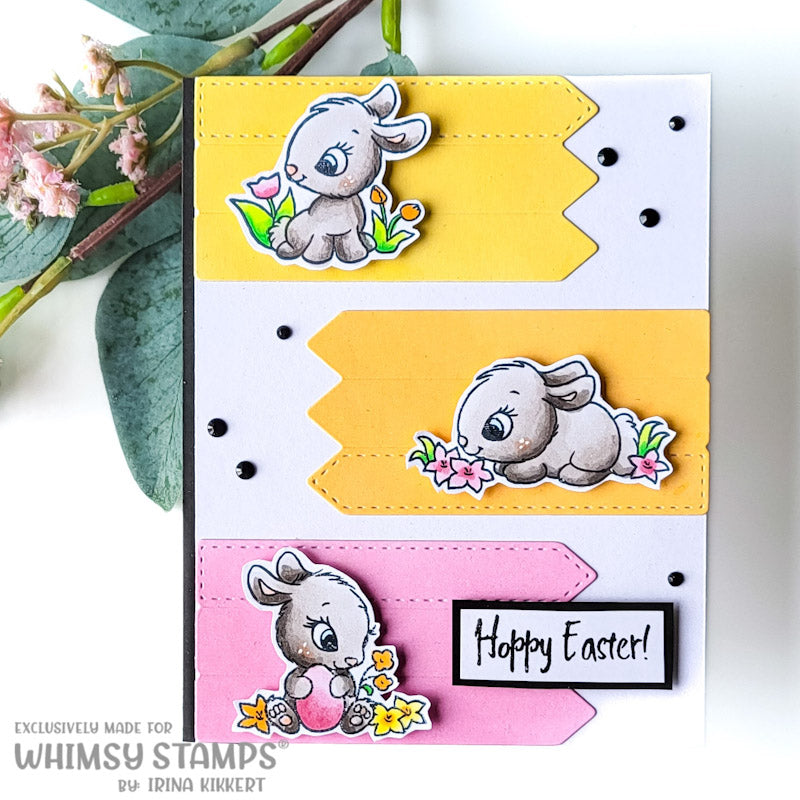 **NEW Easter Bunnies Clear Stamps - Whimsy Stamps