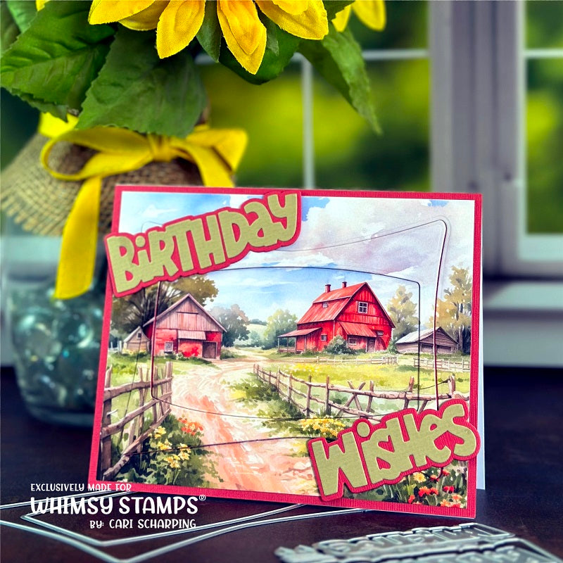 **NEW 6x6 Paper Pack - Country Farm - Whimsy Stamps