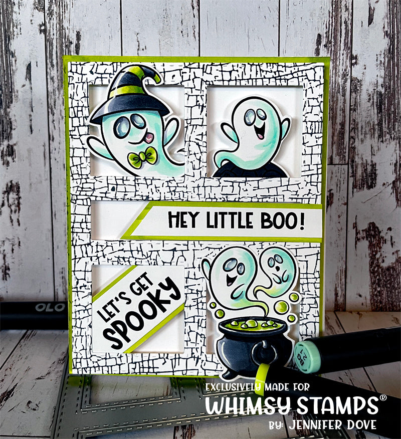 **NEW Boo Ghosts Clear Stamps - Whimsy Stamps