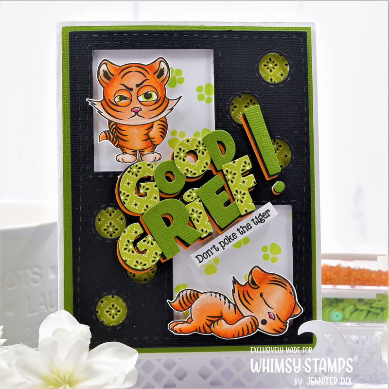 **NEW Tabby Tigers Too Clear Stamps - Whimsy Stamps