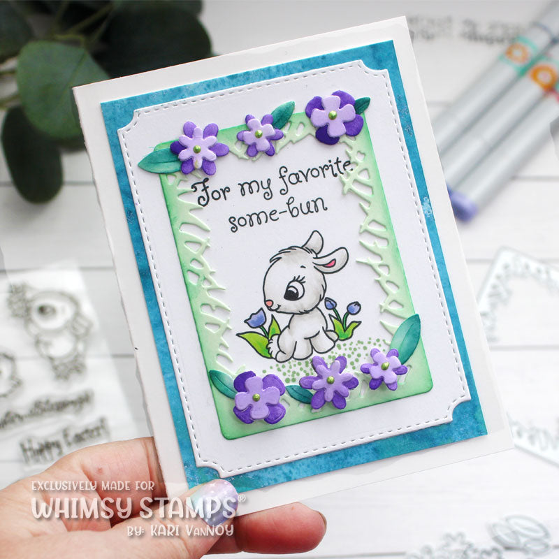 **NEW Easter Bunnies Clear Stamps - Whimsy Stamps