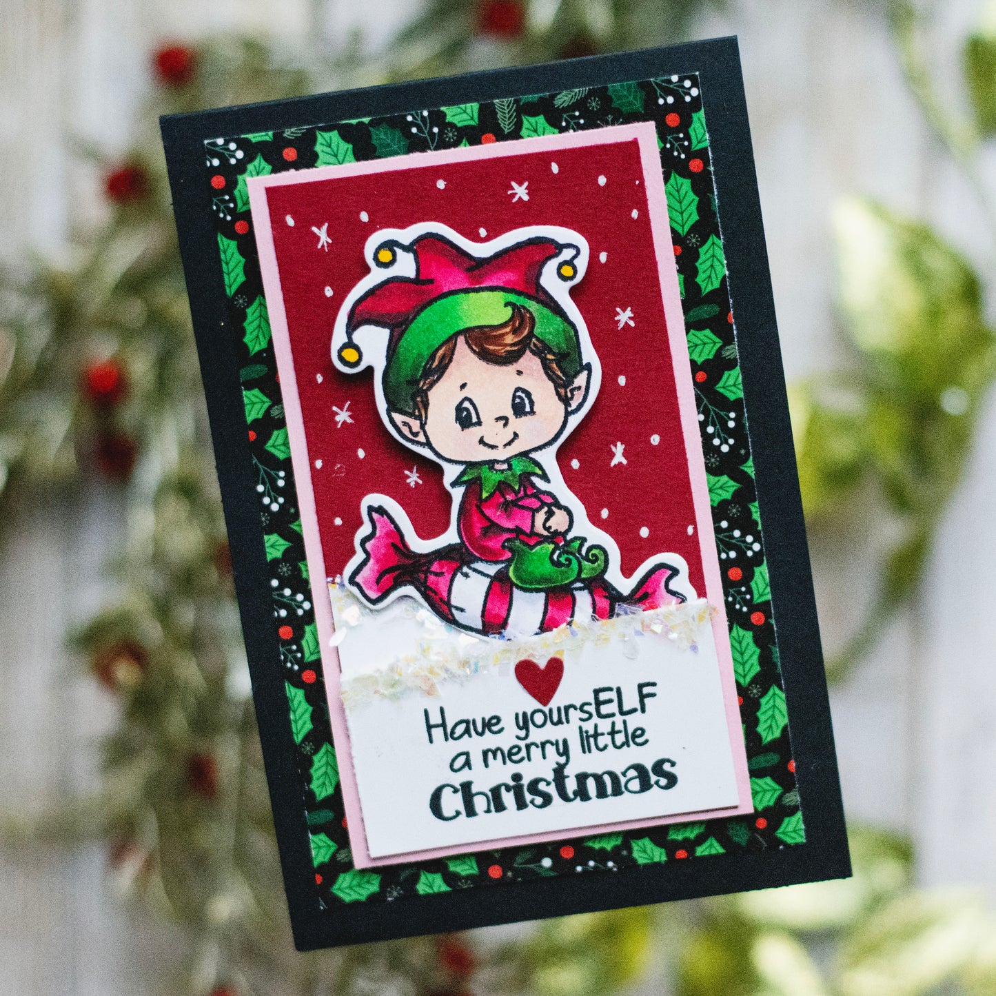 **NEW Elves on Christmas Clear Stamps - Whimsy Stamps