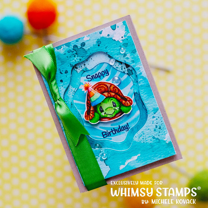 **NEW Turtle Tales Clear Stamps - Whimsy Stamps