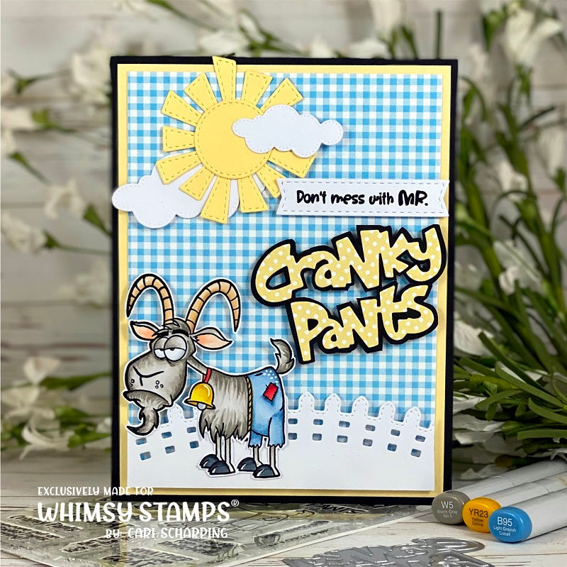 **NEW Cranky Pants Word Die - Whimsy Stamps