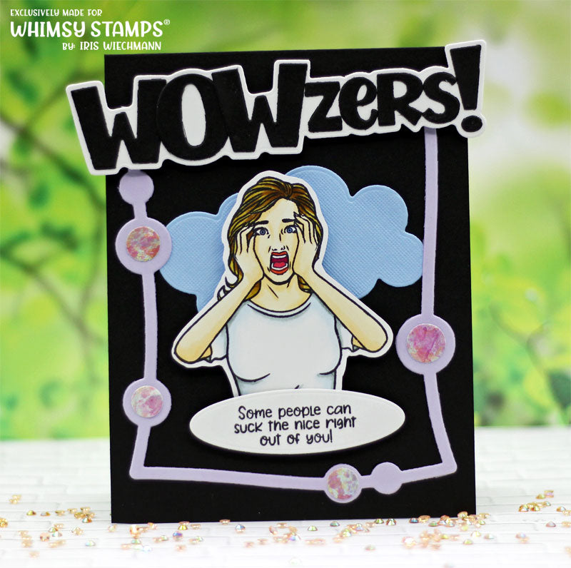 **NEW Wowzers Word and Shadow Die Set - Whimsy Stamps