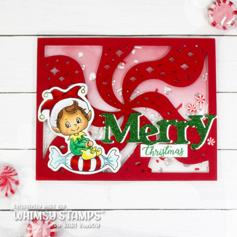 **NEW Elves on Christmas Clear Stamps - Whimsy Stamps