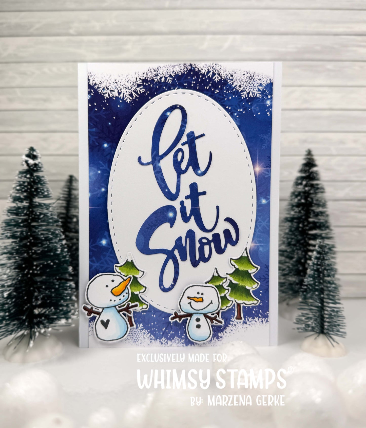 **NEW Snowman Smiles Clear Stamps - Whimsy Stamps