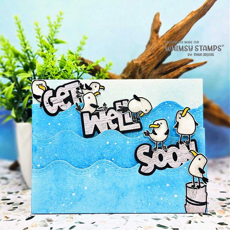 Get Well Soon Word and Shadow Die Set