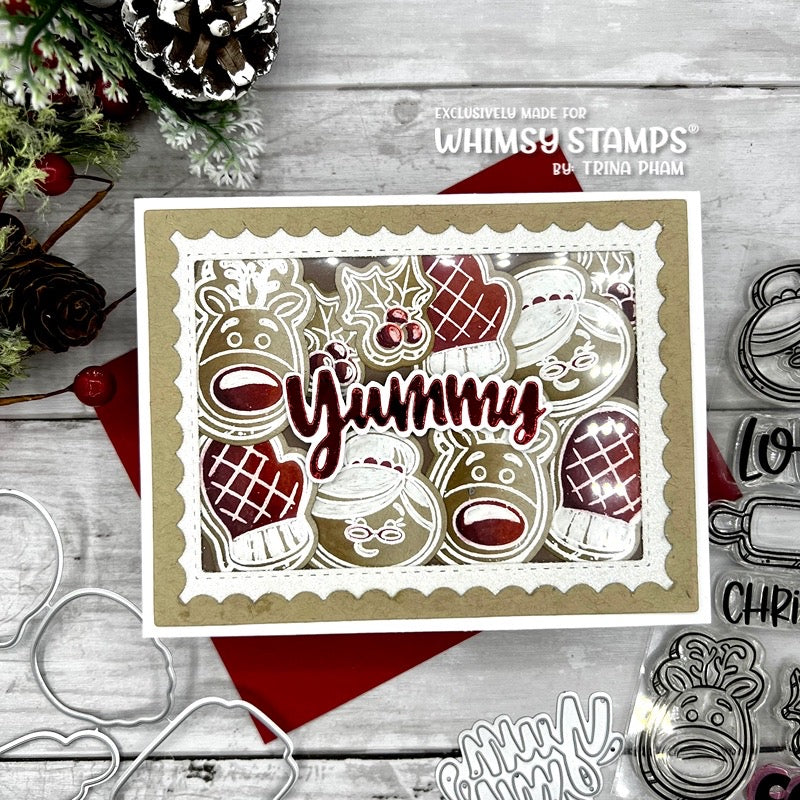 **NEW Yummy Word Die Set - Whimsy Stamps