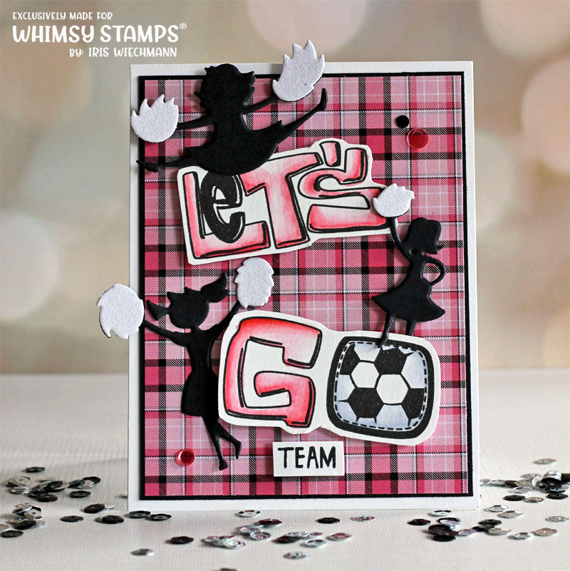 **NEW Cheerleaders Die Set - Whimsy Stamps