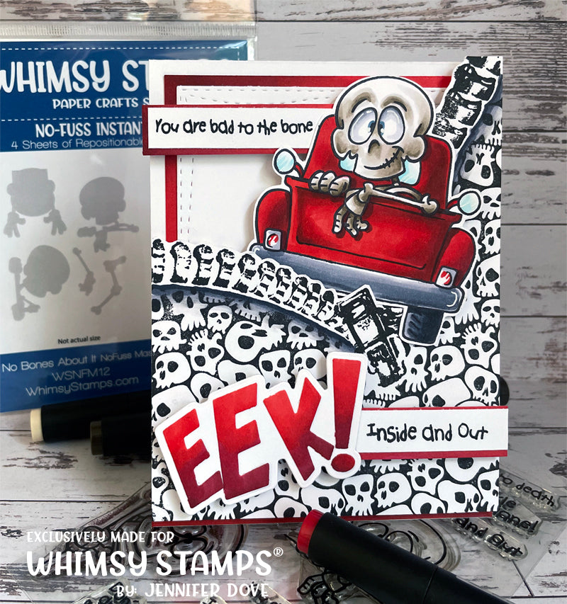 **NEW No Bones About It Clear Stamps - Whimsy Stamps