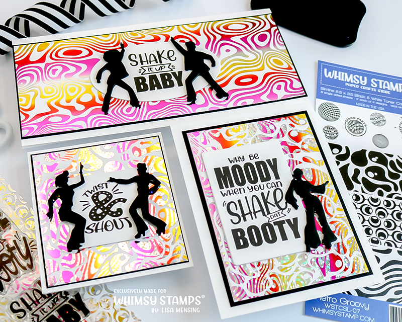 **NEW Retro Dancers Die Set - Whimsy Stamps