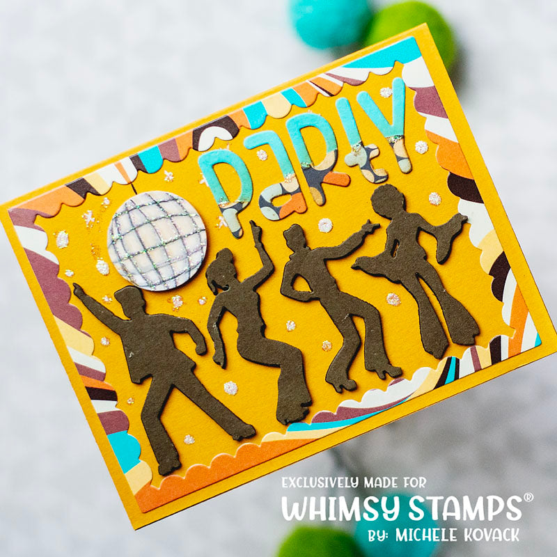 **NEW Retro Dancers Die Set - Whimsy Stamps