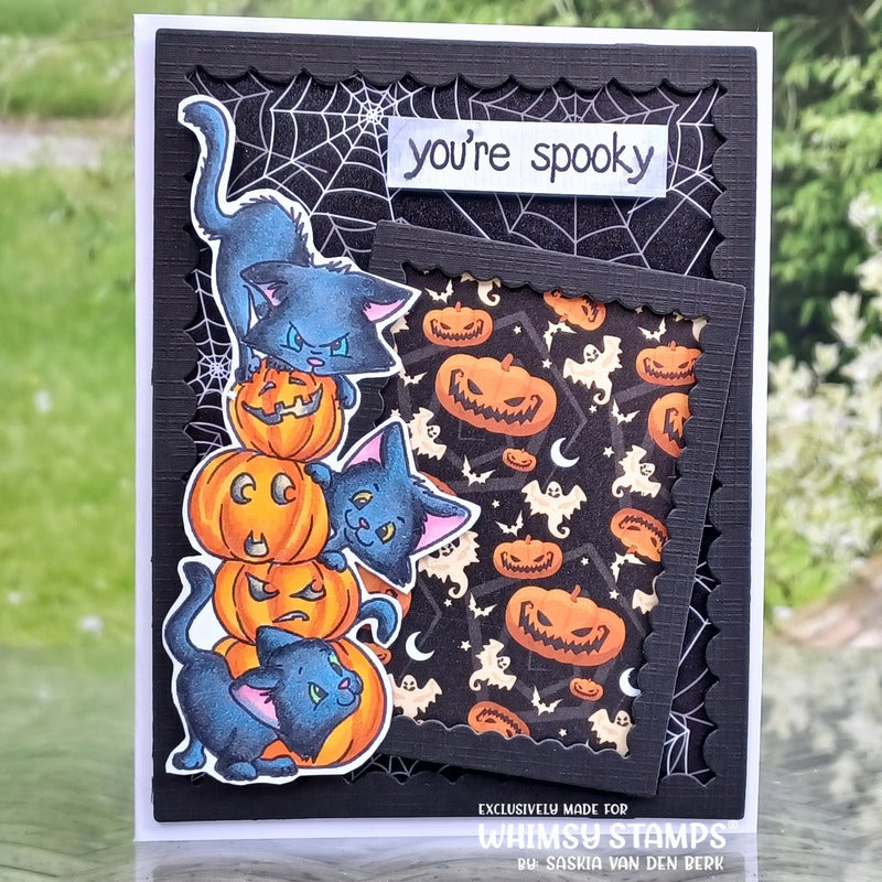 **NEW Cat-O-Lanterns Clear Stamps - Whimsy Stamps