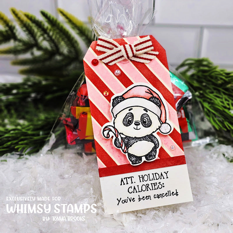 **NEW Panda Christmas Outline Die Set - Whimsy Stamps