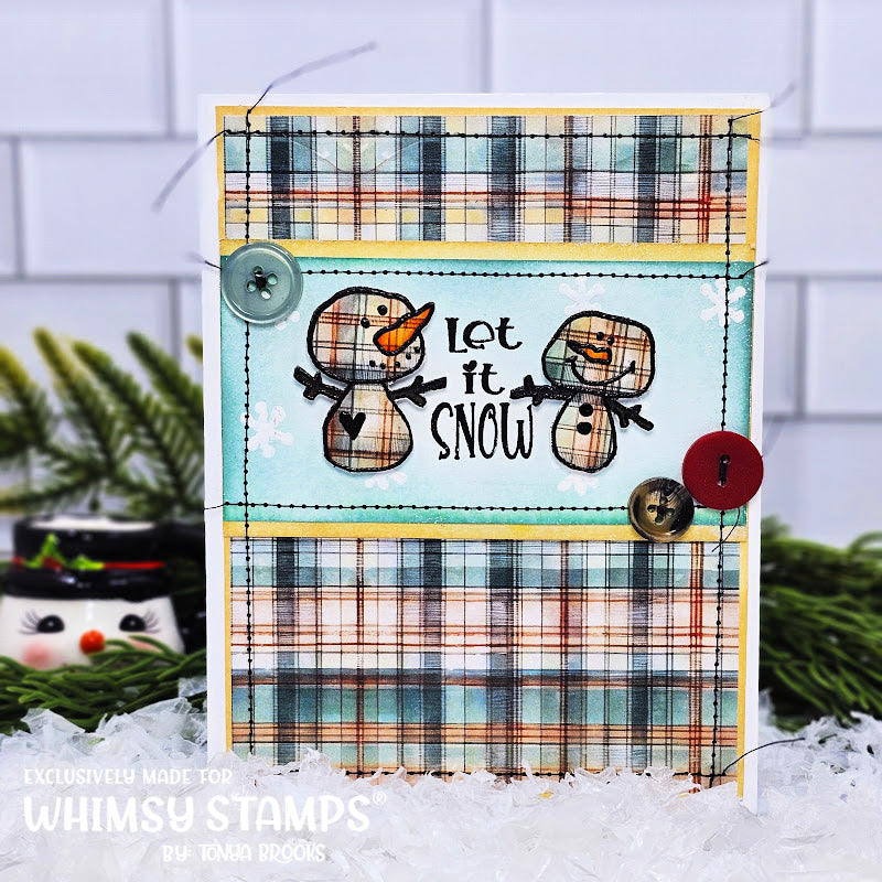 **NEW Snowman Smiles Clear Stamps - Whimsy Stamps