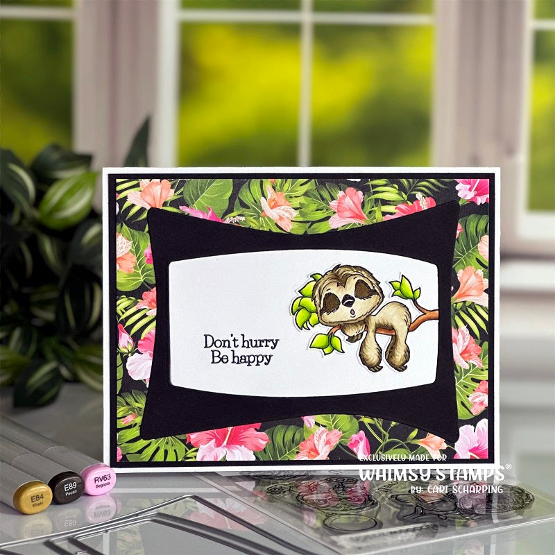 **NEW Sloth Moments Clear Stamps - Whimsy Stamps