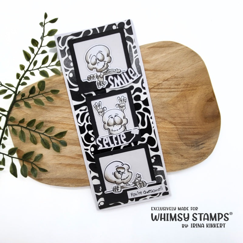 **NEW No Bones About It Clear Stamps - Whimsy Stamps