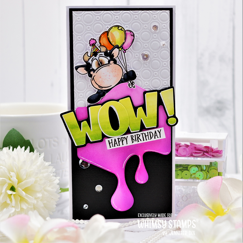 *NEW Wowzers Word and Shadow Die Set - Whimsy Stamps