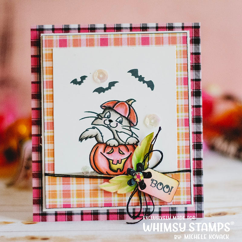 **NEW Cat-O-Lanterns Clear Stamps - Whimsy Stamps