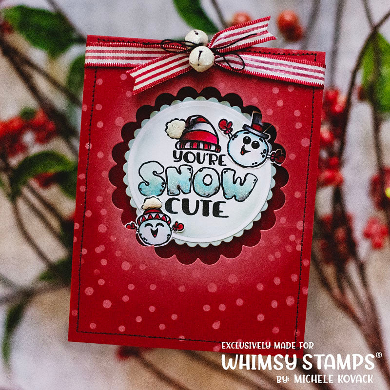 **NEW Let it Snow Snowmen Clear Stamps - Whimsy Stamps