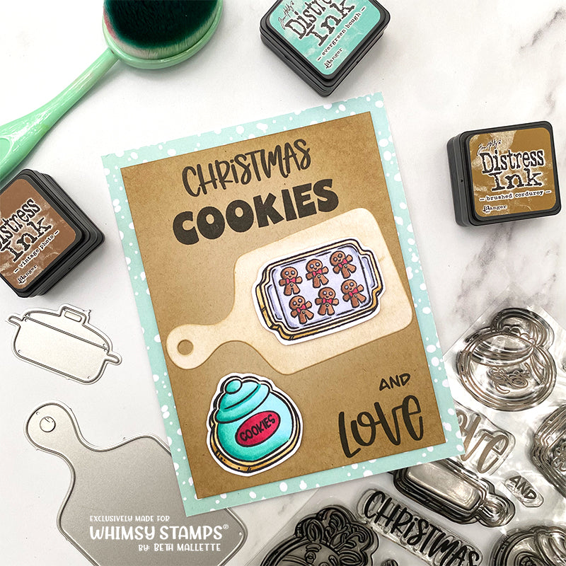 **NEW Love and Christmas Cookies Clear Stamps - Whimsy Stamps