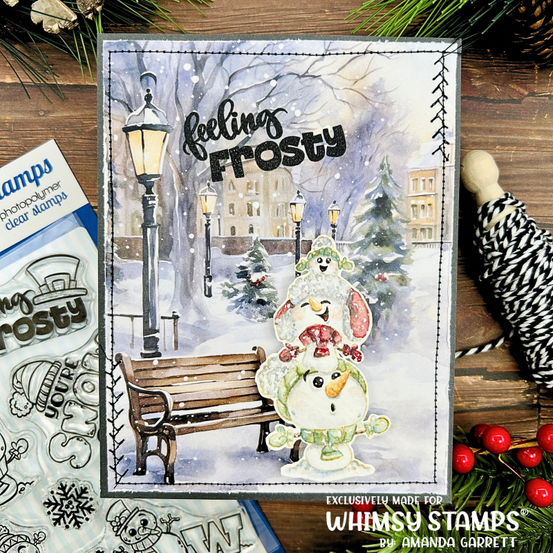 **NEW Let it Snow Snowmen Clear Stamps - Whimsy Stamps