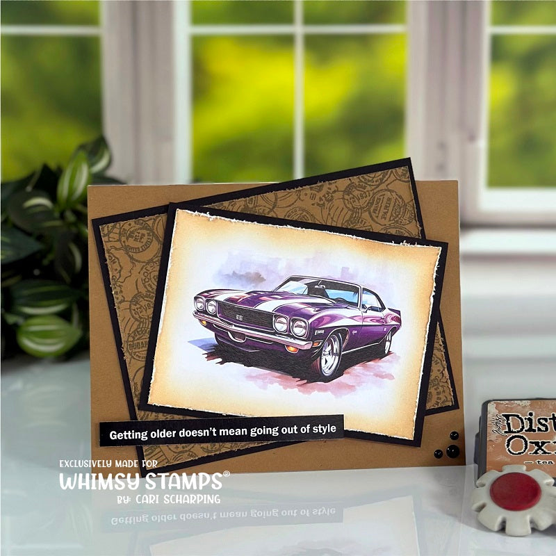 **NEW Quick Card Fronts - Classic Cars - Whimsy Stamps