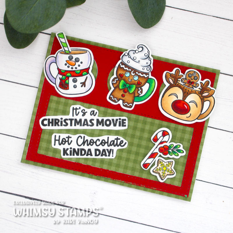 **NEW Christmas Cocoa Mugs Clear Stamps