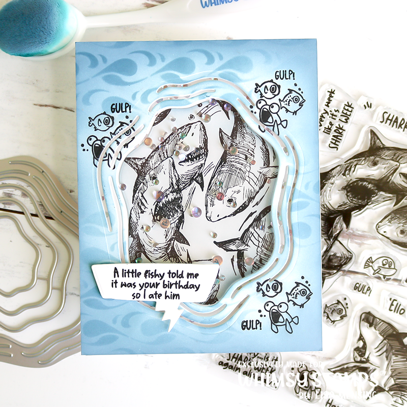 **NEW Shark Week Clear Stamps - Whimsy Stamps