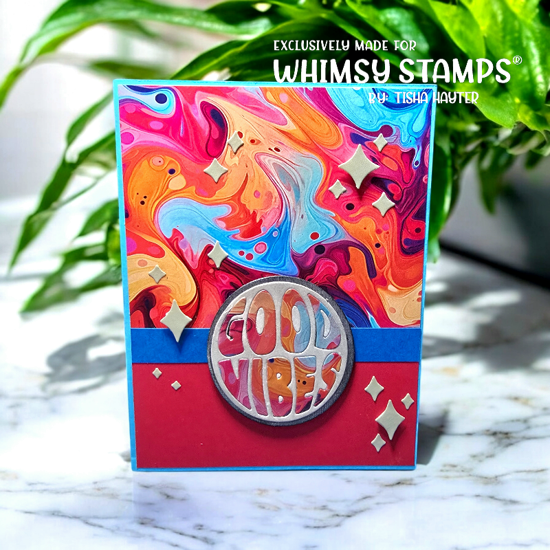 **NEW Good Vibes Die Set - Whimsy Stamps