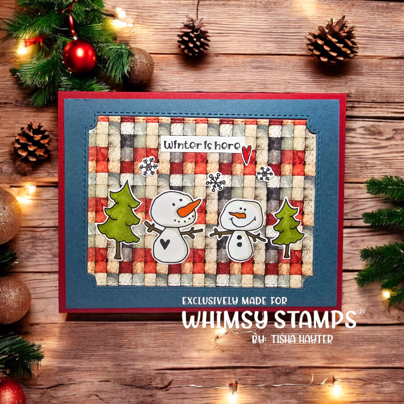 **NEW Snowman Smiles Clear Stamps - Whimsy Stamps