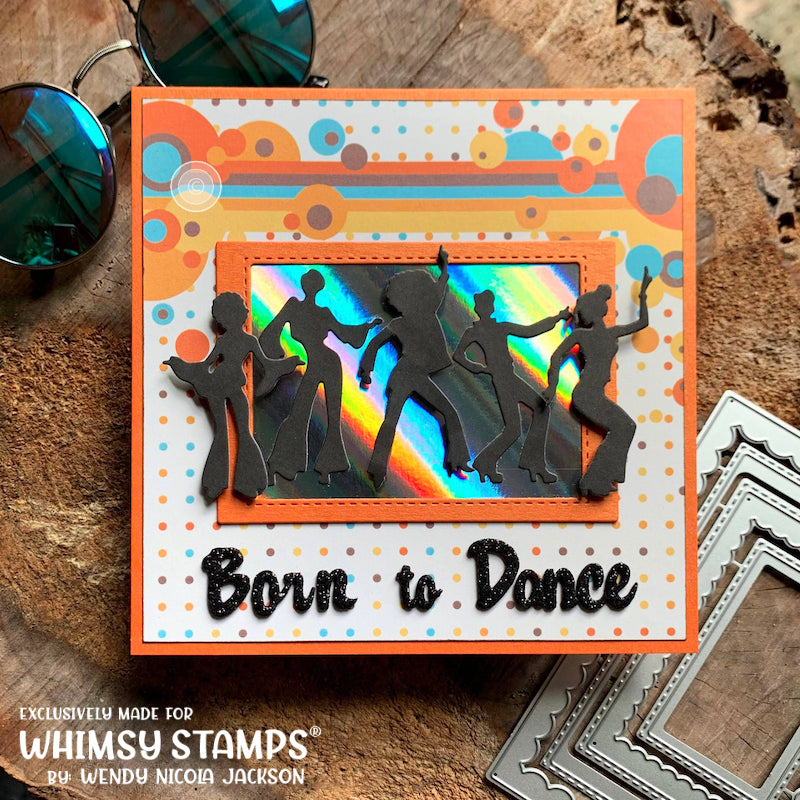 **NEW Retro Dancers Die Set - Whimsy Stamps