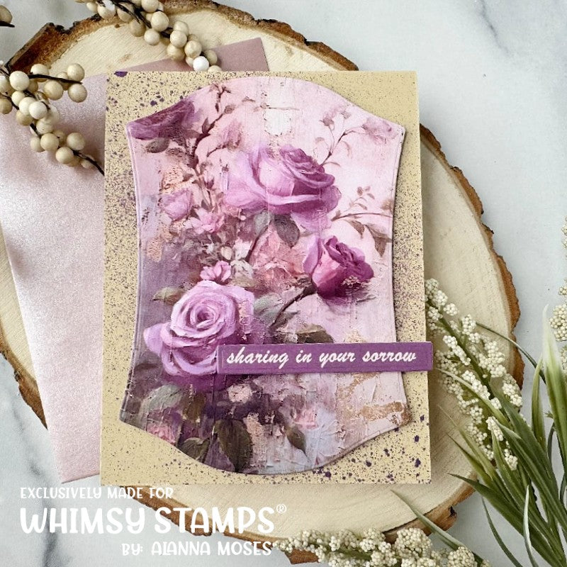 **NEW Quick Card Fronts - A2 Sympathy Bouquet 1 - Whimsy Stamps