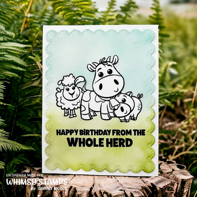 **NEW Barnyard Animals Clear Stamps - Whimsy Stamps