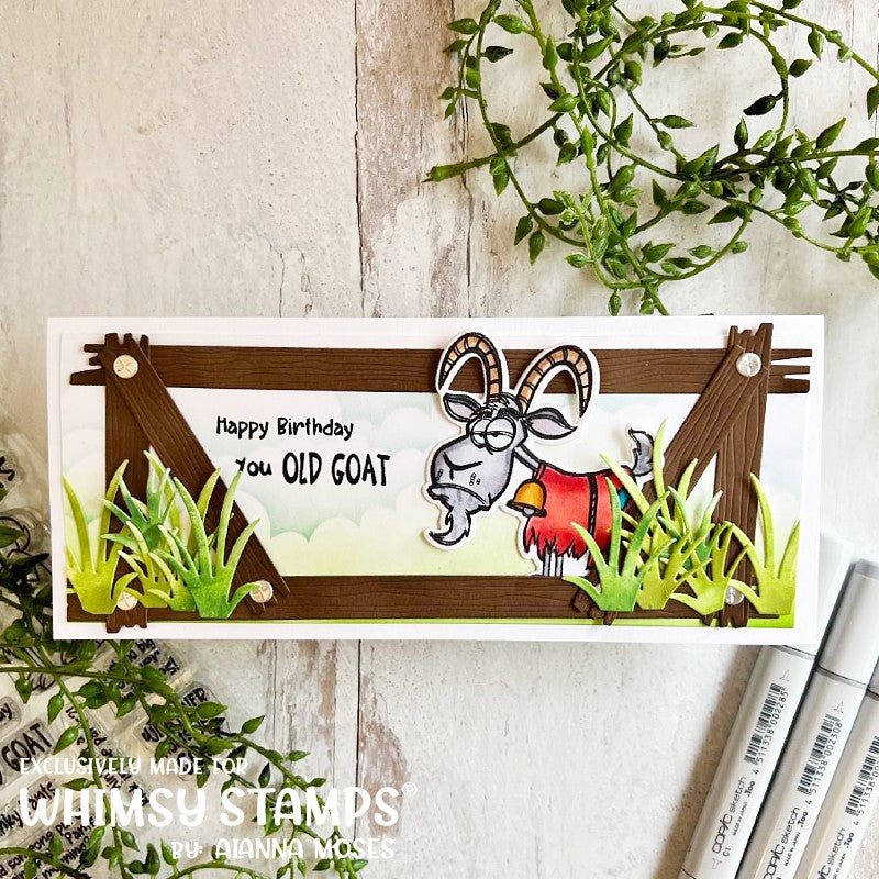 Slimline Fence Die Set - Whimsy Stamps