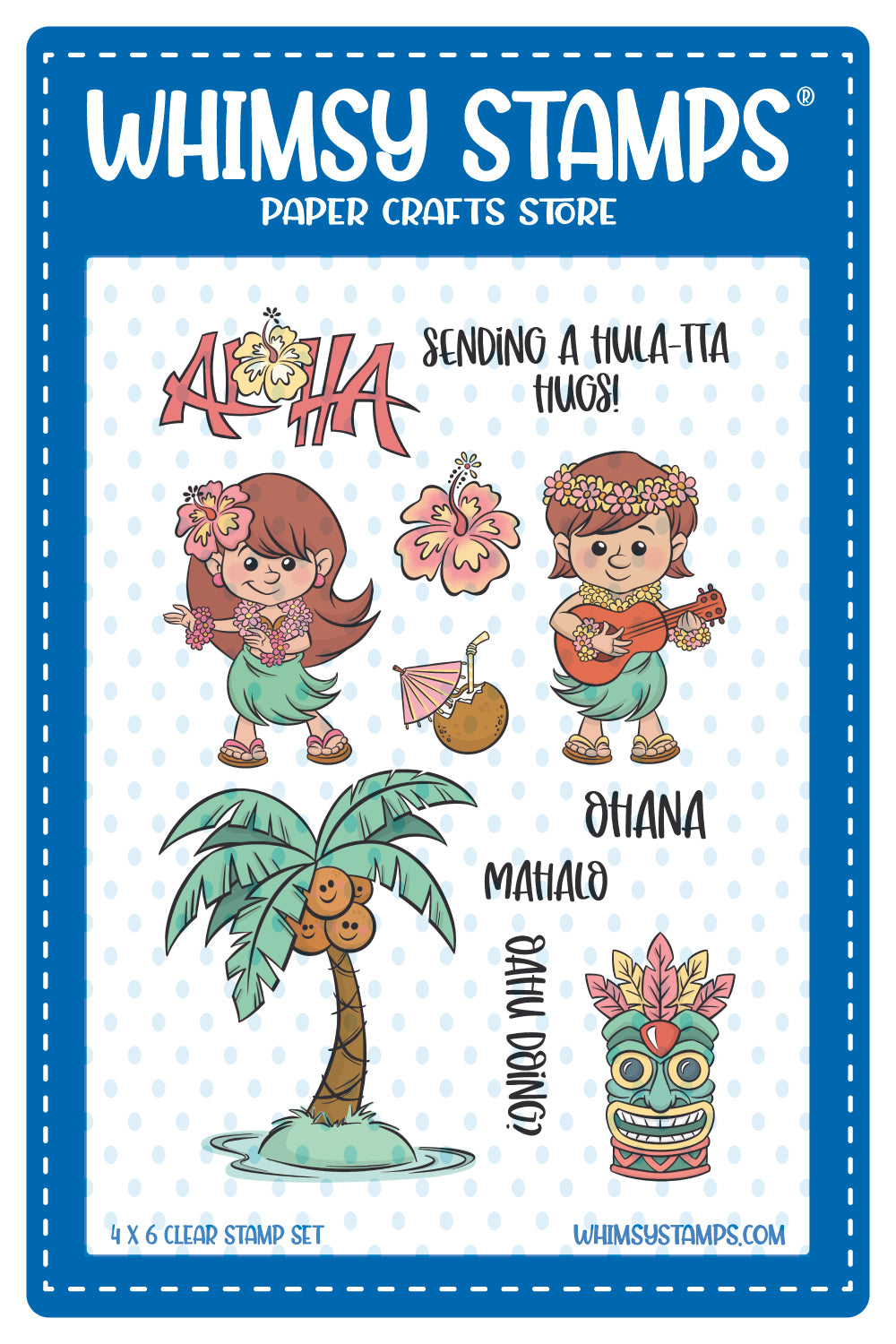 **NEW Aloha Kids Clear Stamps - Whimsy Stamps