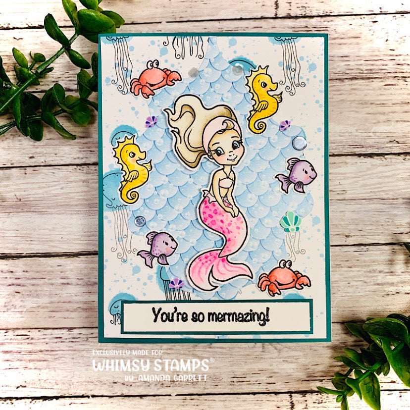 Mermaid Moments Clear Stamps - Whimsy Stamps