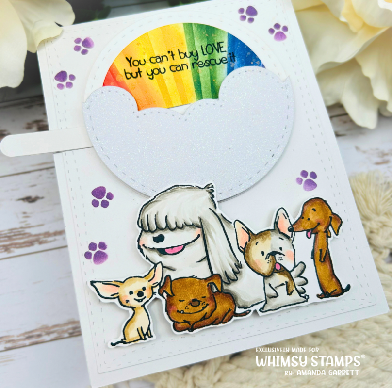 Adopt Don't Shop DOGS Clear Stamps - Whimsy Stamps