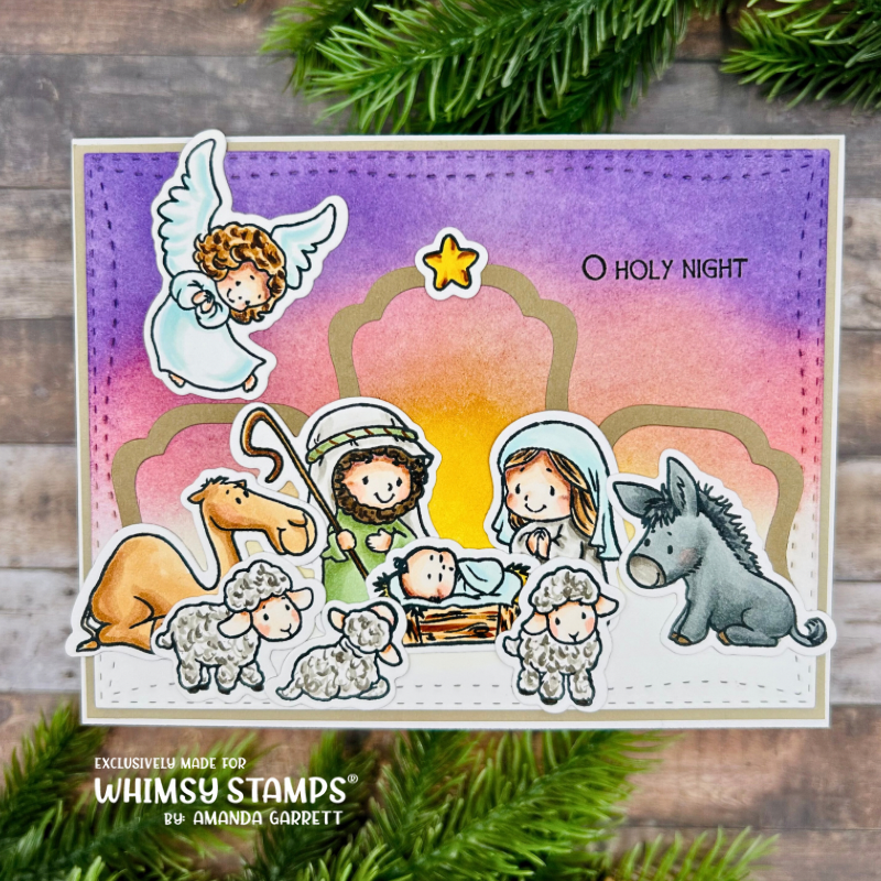 **NEW Nativity Outlines Die Set - Whimsy Stamps