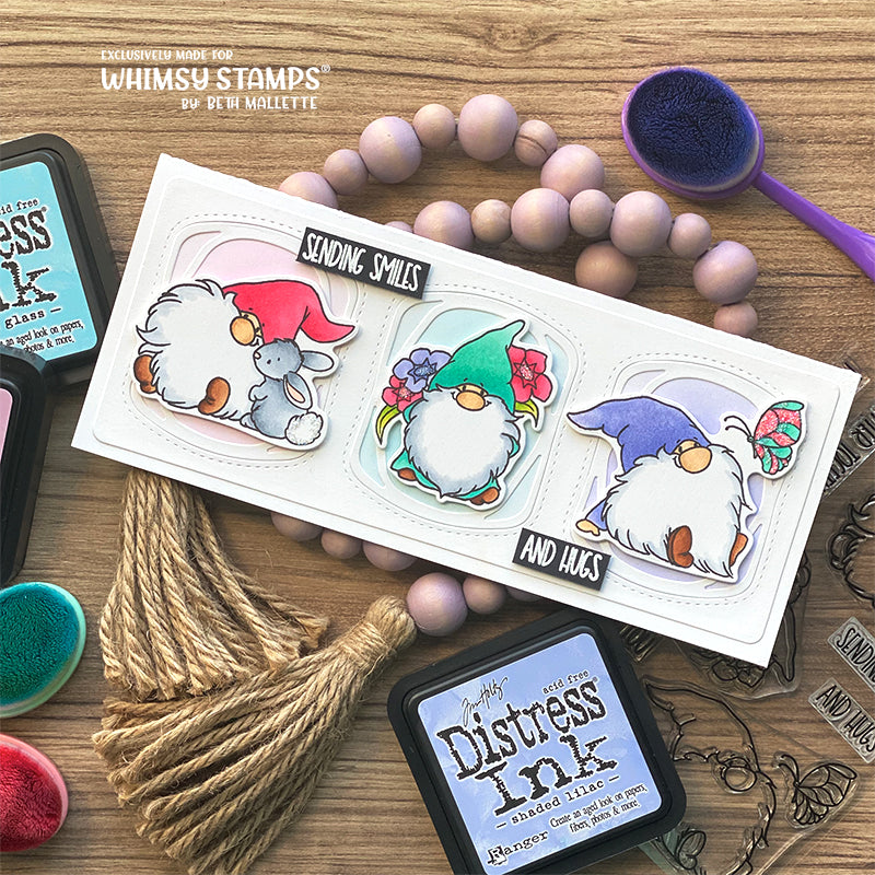 Gnome Think Spring Clear Stamps - Whimsy Stamps