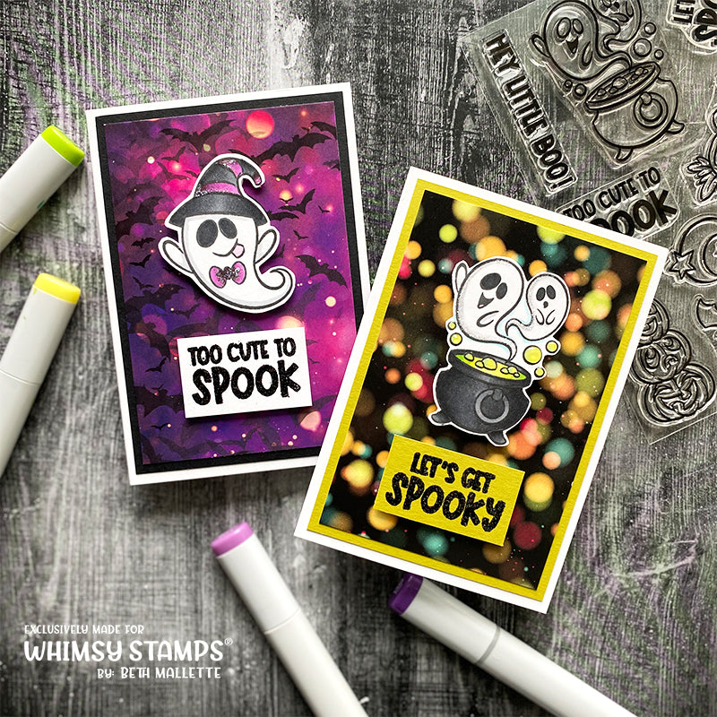 *NEW Boo Ghosts Clear Stamps - Whimsy Stamps